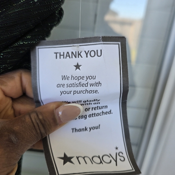 $249 Betsy & Adam Women Metallic Cap-Sleeve Surplice Gown Sz 8 Green Party - Picture 11 of 16